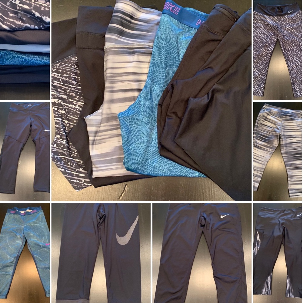 Lot of 7 Nike Capris
